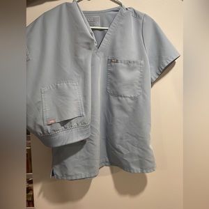 Figs “dusty blue” scrub set *see description*